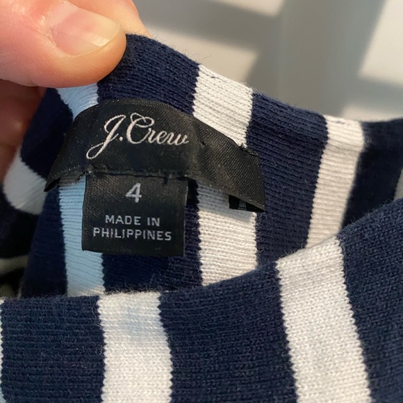 J.Crew 100% cotton striped jumpsuit size 4 - Picture 5 of 9